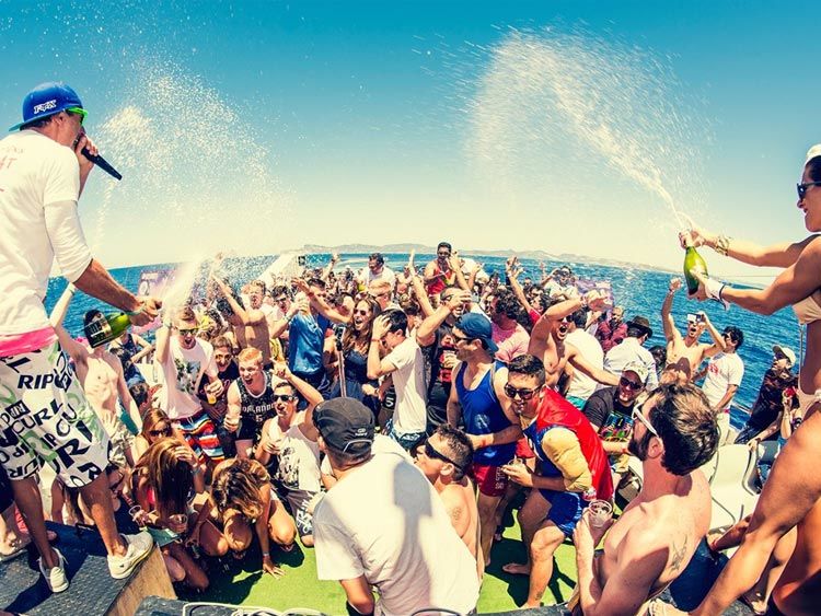 yacht party in europe